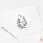 PEBBLES™ Heartbreaker BW Classic Round Sticker