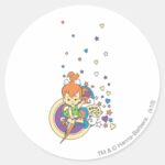 PEBBLES™ In The Stars � Classic Round Sticker