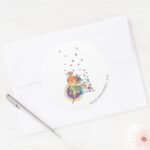 PEBBLES™ In The Stars � Classic Round Sticker