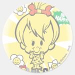 PEBBLES™ Miss Wonderful Classic Round Sticker