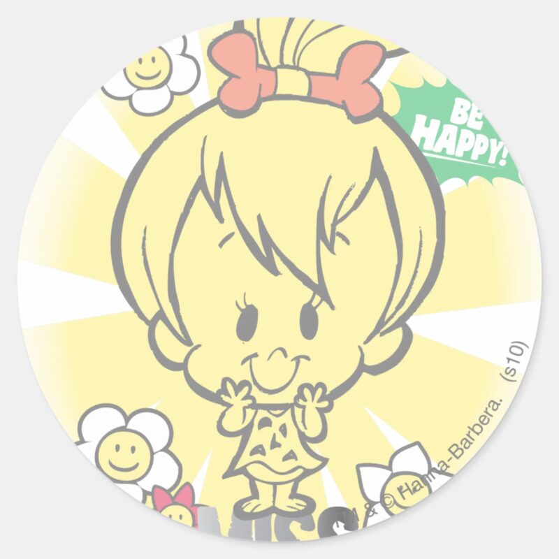 PEBBLES™ Miss Wonderful Classic Round Sticker