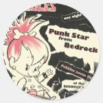 PEBBLES™ Punk Rock Legend Classic Round Sticker