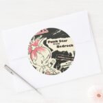 PEBBLES™ Punk Rock Legend Classic Round Sticker