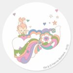 PEBBLES™ Rainbow Cloud Classic Round Sticker