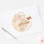 PEBBLES™ Sandy Design Classic Round Sticker