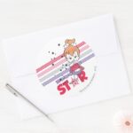 PEBBLES™ Shining Stars Classic Round Sticker