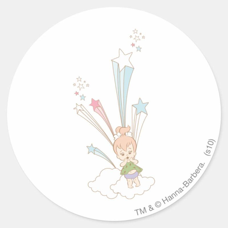 PEBBLES™ Starburst Classic Round Sticker