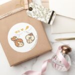 PEBBLES™ And Bam Bam Love Food Classic Round Sticker