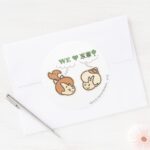 PEBBLES™ And Bam Bam Loves Nature Classic Round Sticker