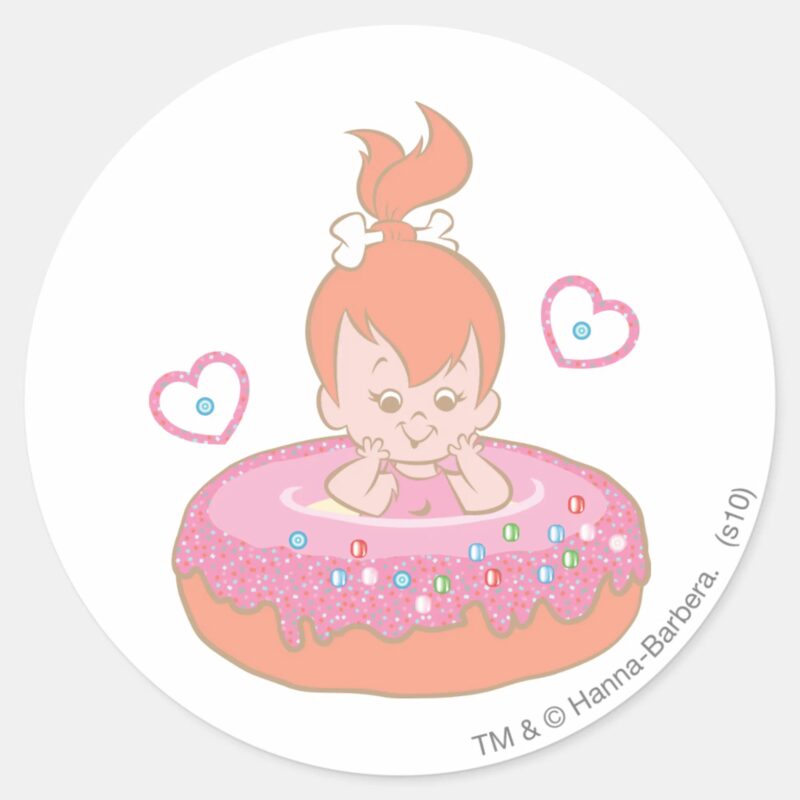 PEBBLES™ In Donut Classic Round Sticker