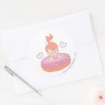 PEBBLES™ In Donut Classic Round Sticker