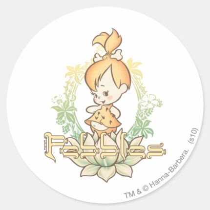 PEBBLES™ In Lotus Flower Classic Round Sticker