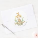 PEBBLES™ In Lotus Flower Classic Round Sticker