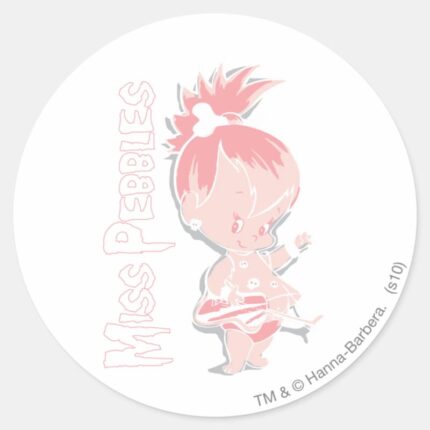 PEBBLES™ In Pink Classic Round Sticker