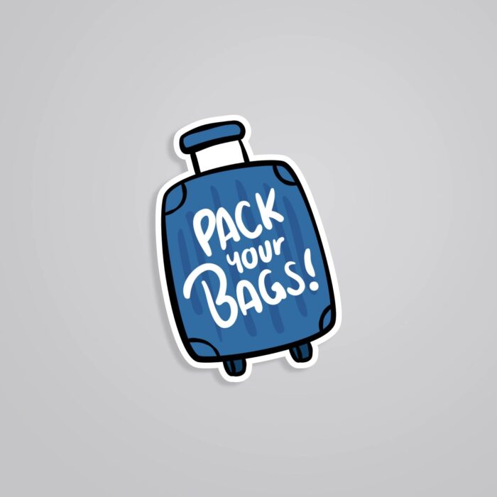 Pack Your Bags Travels Stickers