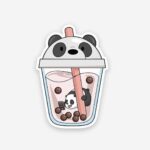 Panda Sipper Sticker