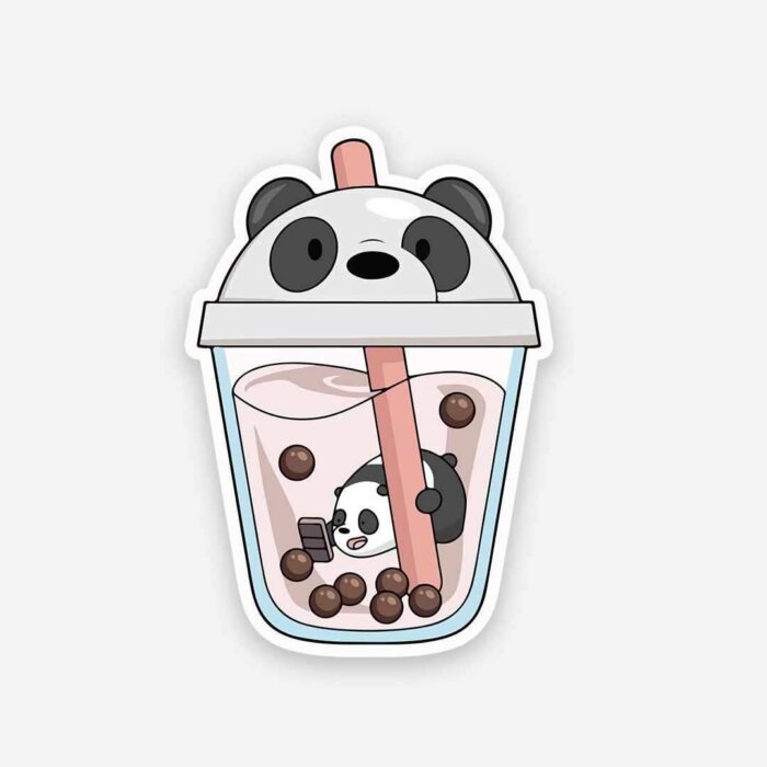 Panda Sipper Sticker
