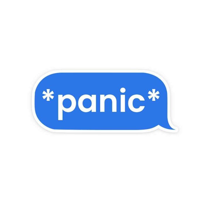 Panic Sticker