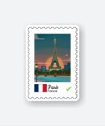 Paris France Sticker