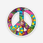 Peace Graffiti sticker