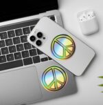 Peace   Holographic Laptop   Mobile Sticker