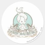 Pebbles A Little Birdy Told Me Classic Round Sticker