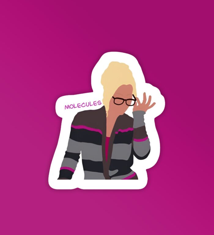 Penny Molecules   BBT Laptop   Mobile Sticker