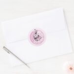 Penny Blossom Info Graphic Classic Round Sticker