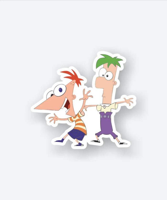 Phineas And Ferb Dancing Sticker