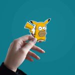 Pikachu Simpsons Sticker