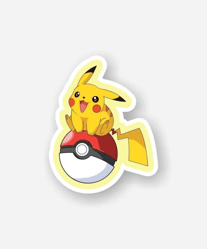 Pikachuu Pokeball Sticker