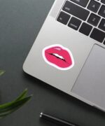 Pink Lip Sticker