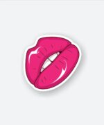 Pink Lips Sticker