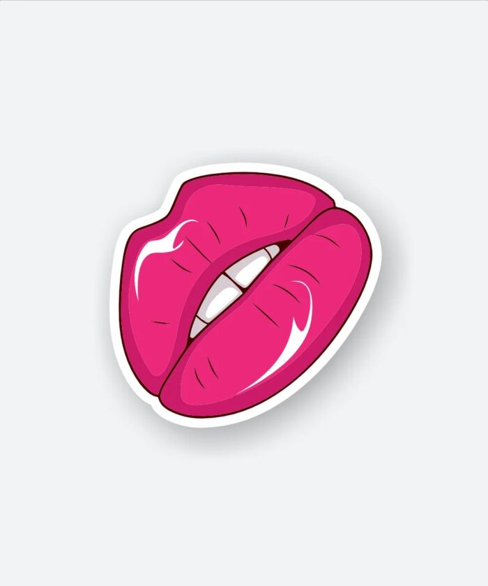 Pink Lips Sticker