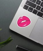 Pink Lips Sticker