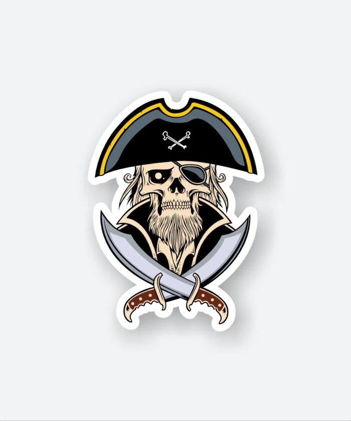 Pirate Captain Sticker