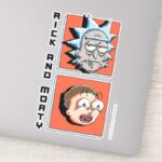 Pixelverse Rick And Morty Panel Graphic Sticker