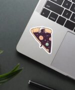 Pizza In Space Sticker