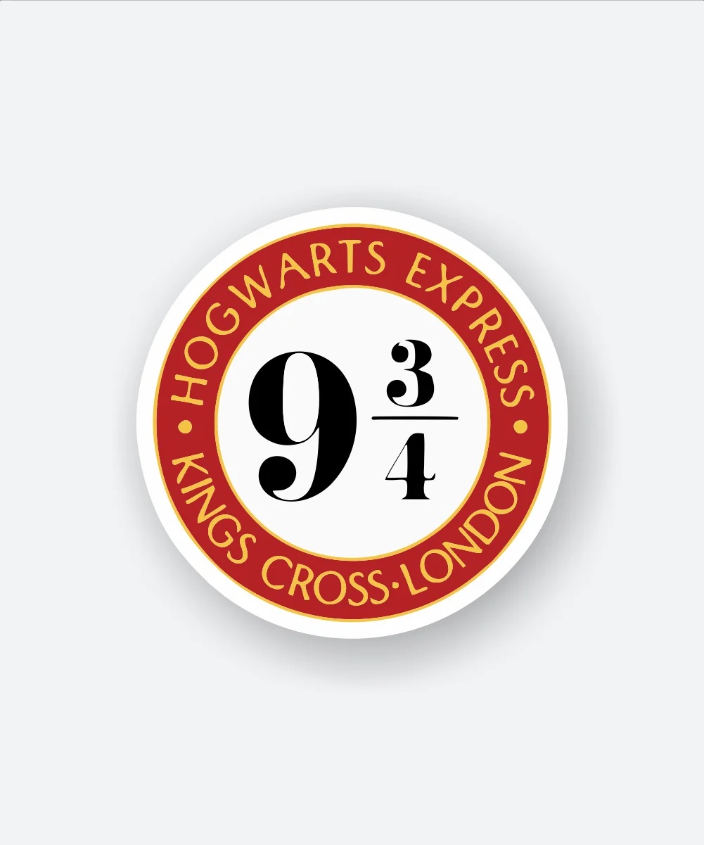Platform 9 34 Harry Potter Sticker