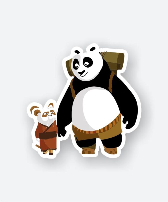 Po And Master Shifu Sticker