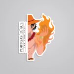 Portgas. D. Ace The Fire Fist Anime Stickers