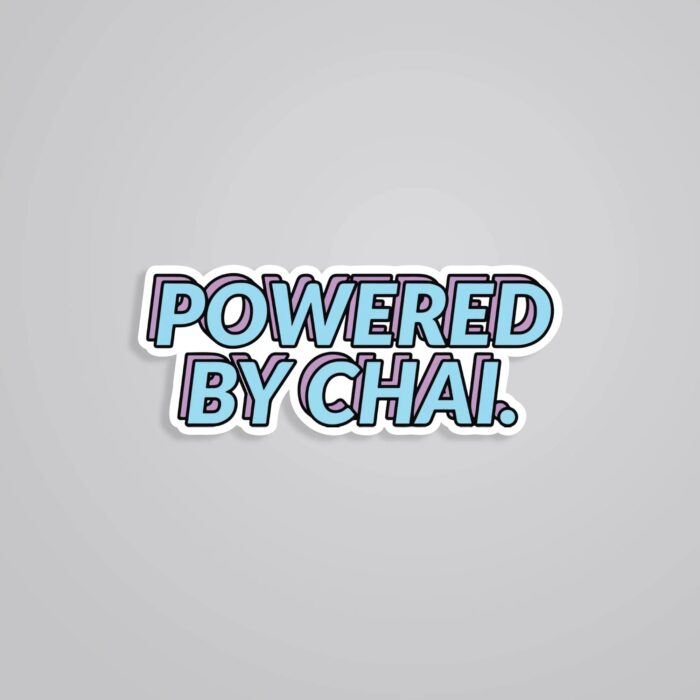 Powered By Chai Witty Stickers
