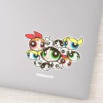 Powerpuff Girls Face Pattern Sticker