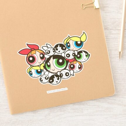 Powerpuff Girls Face Pattern Sticker