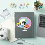 Powerpuff Girls Fly Through The Sky Sticker