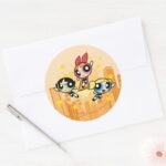 Powerpuff Girls Save The Day Classic Round Sticker