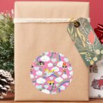 Powerpuff Girls Donny Rainbow Pattern Classic Round Sticker