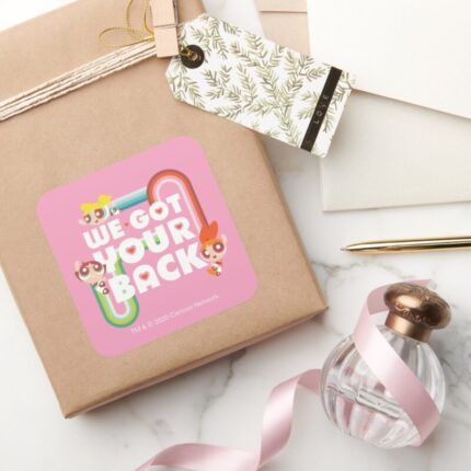 Powerpuff Girls We Got Your Back Square Sticker