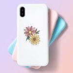 Pretty Daisy Laptop Mobile Stickers