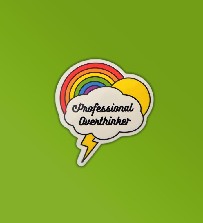 Professional Overthinker Sticker